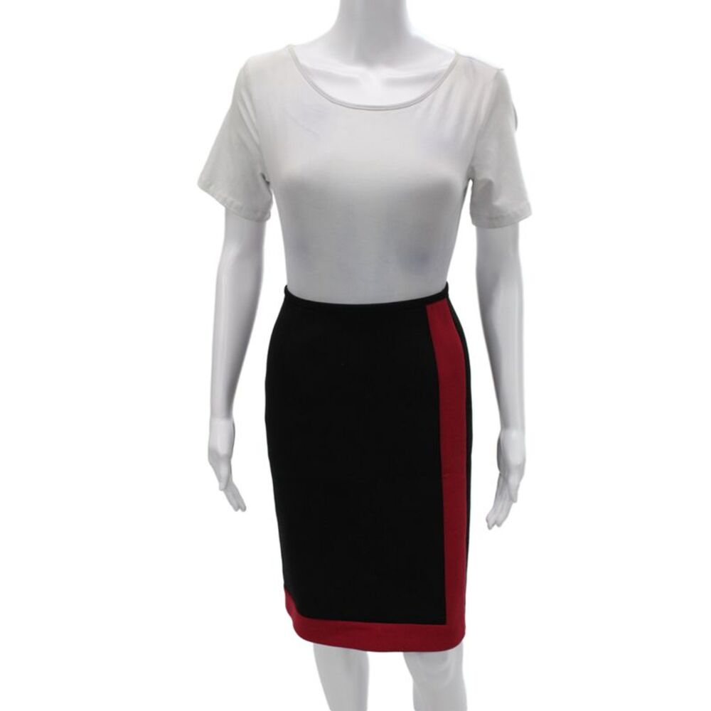 Tristan & Iseut Women Black Straight Pencil Skirt Size 8
